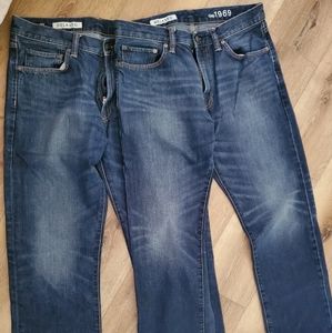 Mens gap relaxed fit pants 32x32 set of 2 pairs